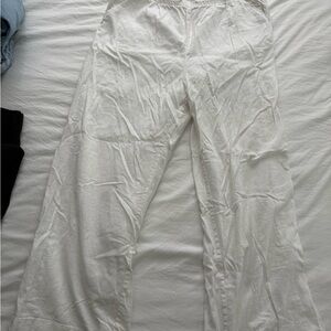 Abercrombie & Fitch White Linen Relaxed Fit